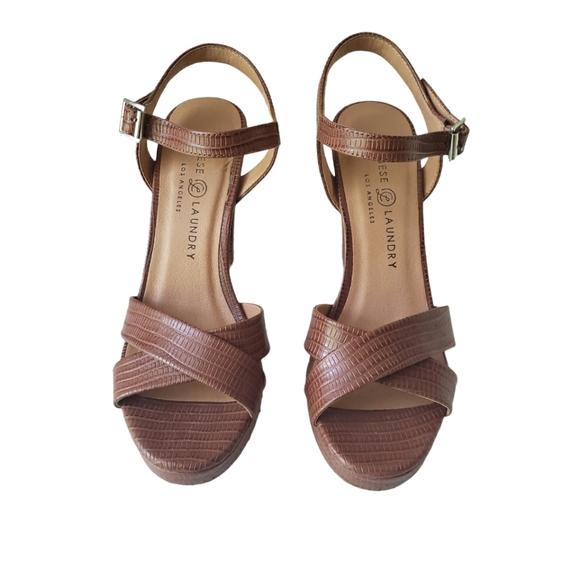 Chinese Laundry Tan Platform Heels - Picture 3 of 13